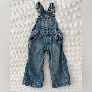Baby Gap Wide Leg Denim Overalls 3T Toddler Girl